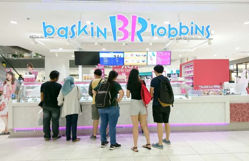 baskin robbins ice cream parlour in delhi